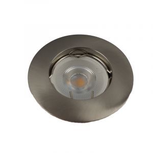 Foco empotrable mini plateado de aluminio, Rosi
