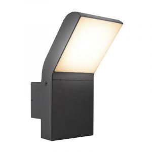 Lámpara exterior de aluminio antracita, Andor, 12W, 4000K LED, IP54