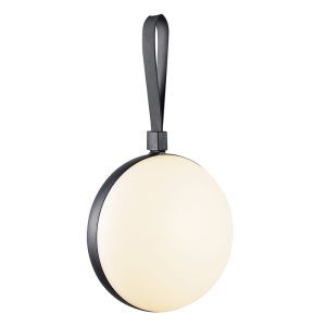 Lámpara exterior diseño negra, Bring, 1,5W, 2700K LED, IP54, con interruptor