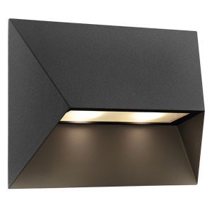 Lámpara exterior moderna negra, Pontio, IP54