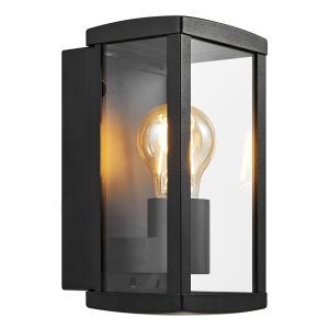 Lámpara exterior moderna negra, Luchy, IP44