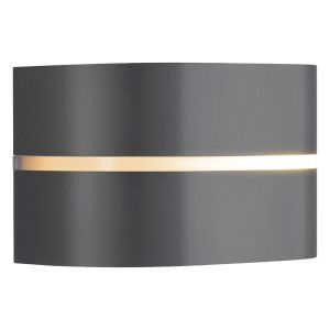 Lámpara exterior de aluminio antracita, Sibelis, IP44