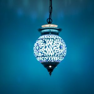 Lámpara colgante azul oriental, Nisrin