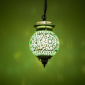 Lámpara colgante verde oriental, Nisrin