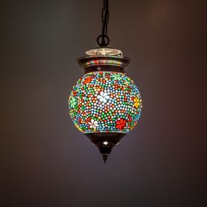 Lámpara colgante multicolor oriental, Nisrin