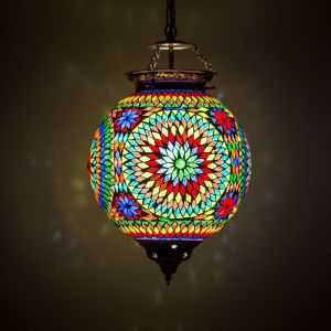 Lámpara colgante multicolor oriental, Aziza