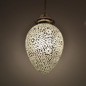 Lámpara colgante blanca oriental, Isa
