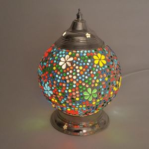 Lámpara de mesa multicolor oriental, Sabri