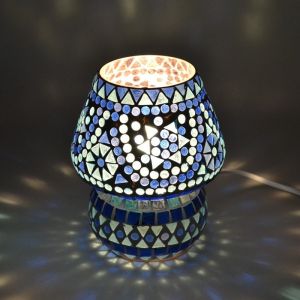 Lámpara de mesa azul oriental, Rachel