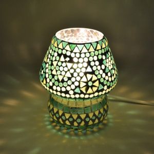 Lámpara de mesa verde oriental, Rachel