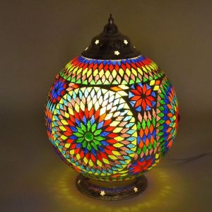 Lámpara de mesa multicolor oriental, Dalil