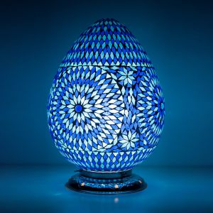 Lámpara de mesa azul oriental, Lara