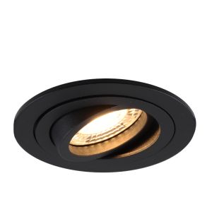 Foco empotrable negro de aluminio, Scott
