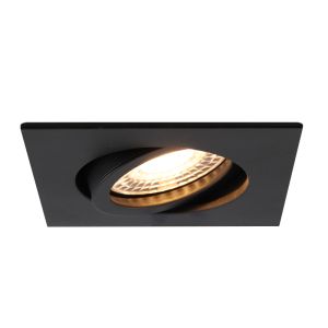 Foco empotrable negro de aluminio, Onno