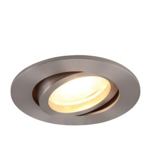 Foco empotrable cromado de aluminio, Onno