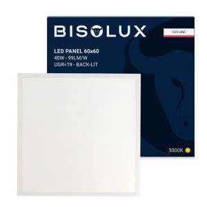 Panel LED 60x60 - 40W - 3000K - UGR<19 - retroiluminado