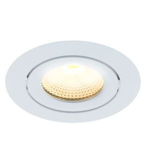 Foco empotrable de aluminio blanco, Wimke, 5W, 2700K LED, IP44