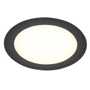 Downlight de aluminio negro, Umbriel, 12W, 4000K LED, IP44