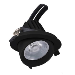 Downlight de aluminio negro, Shanaya, 30W, white switch LED