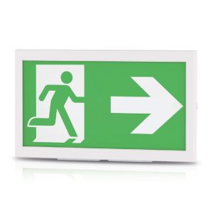 Iluminación de emergencia empotrada/superficie en pared, 3W, LED 6000K, IP40