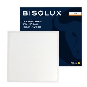 Panel LED 60x60 - 40W - 3000K - UGR<22 - retroiluminado - borde estrecho