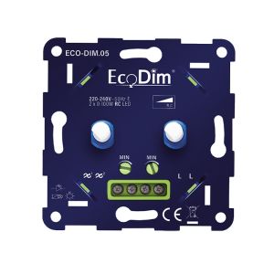 Atenuador LED doble Zigbee 0-100W