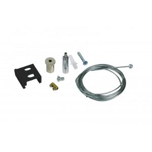 Set colgante para iluminación sobre carril trifásico, 1,5 metros, negro, Pro