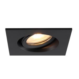 Foco empotrable baño negro de aluminio, Jorin, IP65