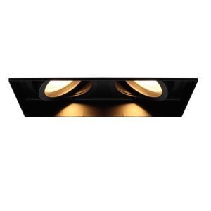 Foco empotrable trimless negro de aluminio, Royce
