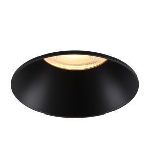 Foco empotrable trimless negro de aluminio, Sanaz