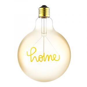 Lámpara LED E27 regulable con filamento de home, G125, 4,5w 1800K (luz de vela)