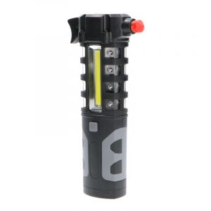 Lámpara de mano negra de plástico, Charley, 3W, 6500K LED