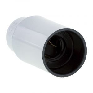 Casquillo E14 Liso, Blanco