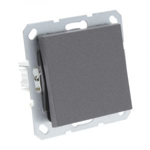 Interruptor Q-Link S-Line integrado en cruz, negro / antracita