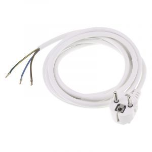 Cable de conexión Q-Link con toma de tierra, 2500w 3 x 10 mm, 2,5 m blanco