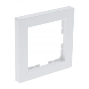 Marco de cubierta Q-Link S-Line de 1 elemento, blanco polar