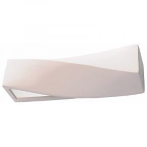 Aplique up down de vidrio blanco, Annick