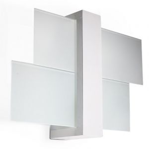 Aplique de vidrio blanco, Fouzia