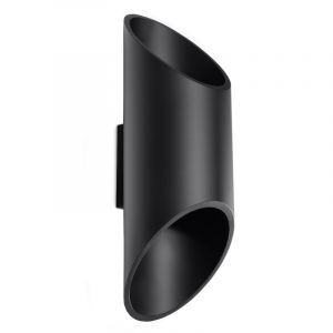 Aplique up down de aluminio negro, Haidar