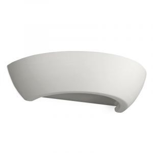 Aplique up down de vidrio blanco, Lotfi