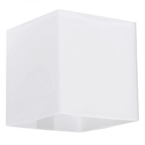 Aplique up down de vidrio blanco, Jermy