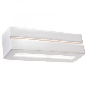 Aplique up down de vidrio blanco, Emmaly