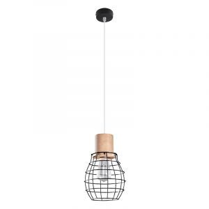 Lámpara colgante de madera marrón, Gerbrich