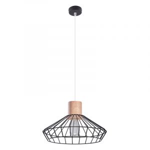 Lámpara colgante de madera marrón, Gesina