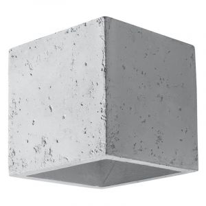 Aplique up down de cemento gris, Andro