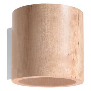 Aplique up down de madera marrón, Amely