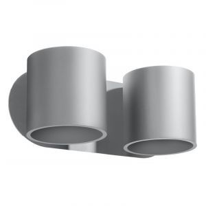 Aplique up down de aluminio gris, Amely