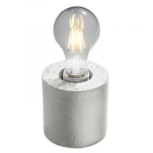 Lámpara de mesa de cemento gris, Anela