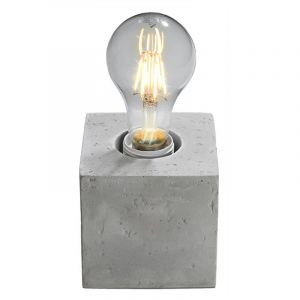 Lámpara de mesa de cemento gris, Anniko
