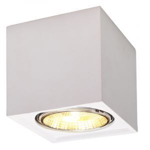 Aplique de techo de cerámica blanco, Madee